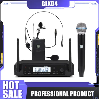 전문 GLXD GLXD4 GLXD24 무선 마이크, 듀얼 채널 시스템, BETA58 베타 58 마이크, 노래방에 적합