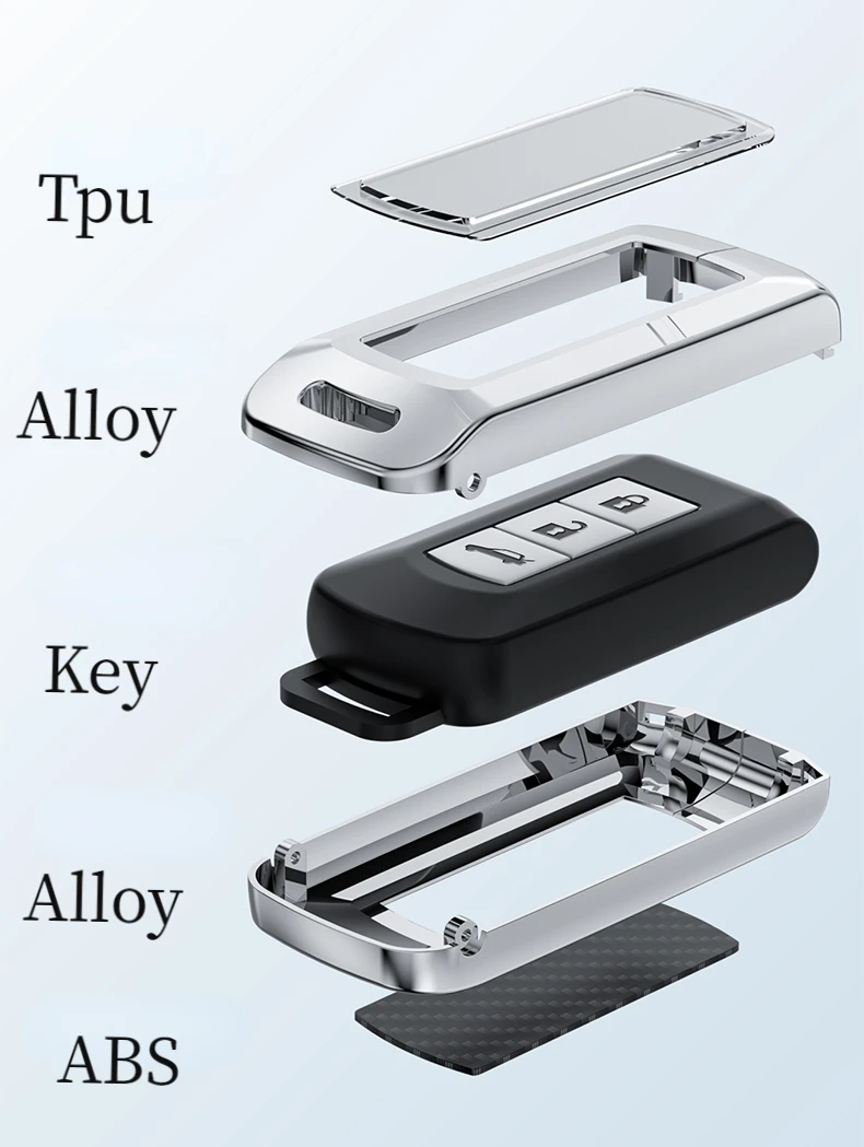 Custodia per chiave auto in lega Tpu per Mitsubishi Outlander ASX LANCER Pajero Sport Eclipse Cross Key Cover Shell Fob - S920396ef1e5c4ac0be0adcc40f65f5c7n