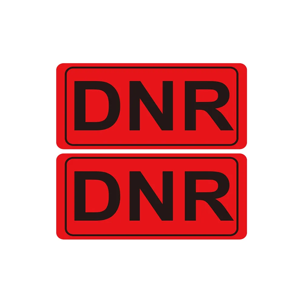 DNR Sticker Labels DO NOT RESUSCITATE for Medical Veterinarians Pharmacies 1x2 Inch 500 Pcs/Roll