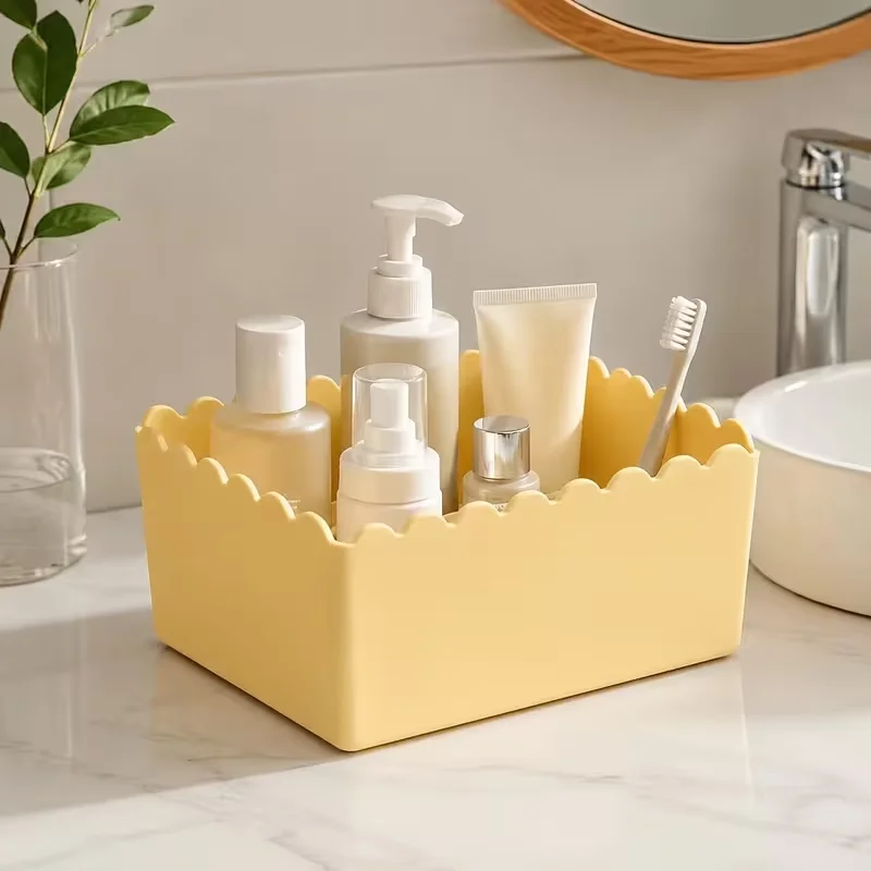 Clear Plastic Makeup and Office Desk Organizer with Drawers