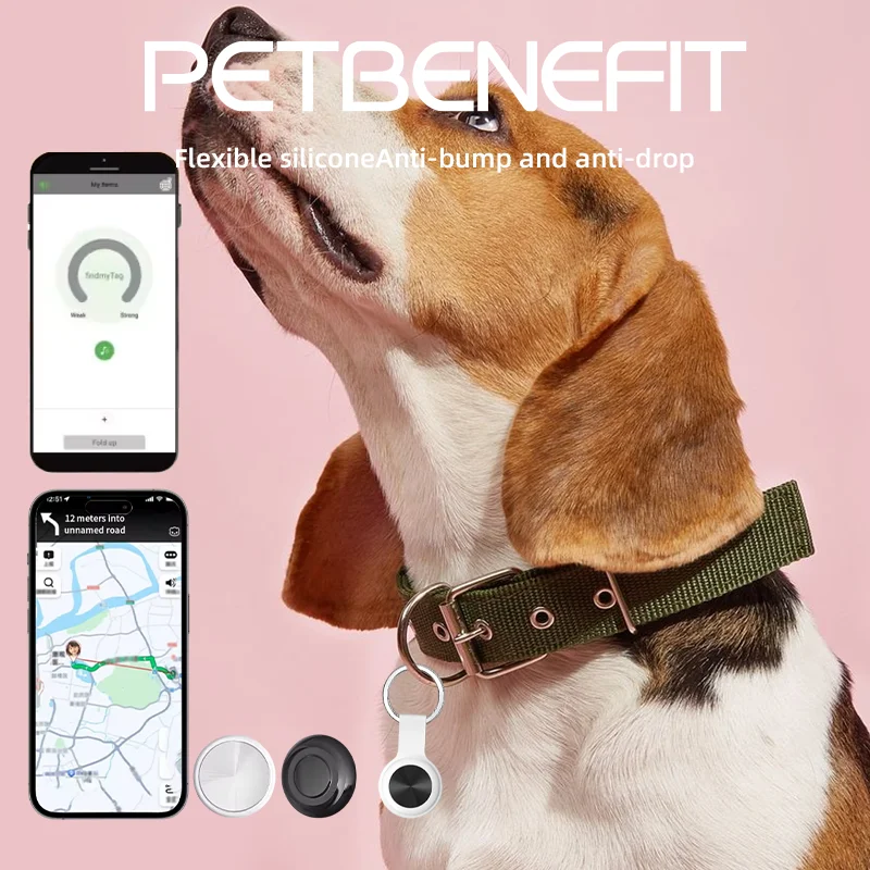 Smart Tracker Electronic Pet GPS Tracker Smart Air Tag Chip Mini Key Finder Anti Lost Alarm Cat Dog Tracking Location Pet Products