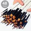Acrylic Paint Brushes Set, 12pcs Professional Artist Paintbrushes for Acrylic Watercolor Oil Painting, Face Body Nail Art, Craft 1