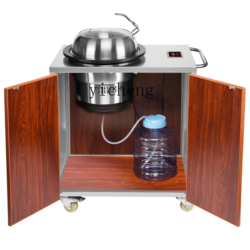Tqh Steam Pot Steamed and Cooked Household Steam Hot Pot in Restaurant Multi-Function Cart Seafood