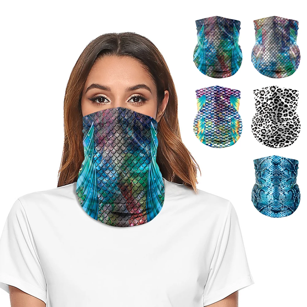 3D Magic Scarf Simulation Animal Skin Towel Mask Outdoor Sport Bicycle Hiking Tube Unisex Multi-Function Scarf Motorcycle Helmet