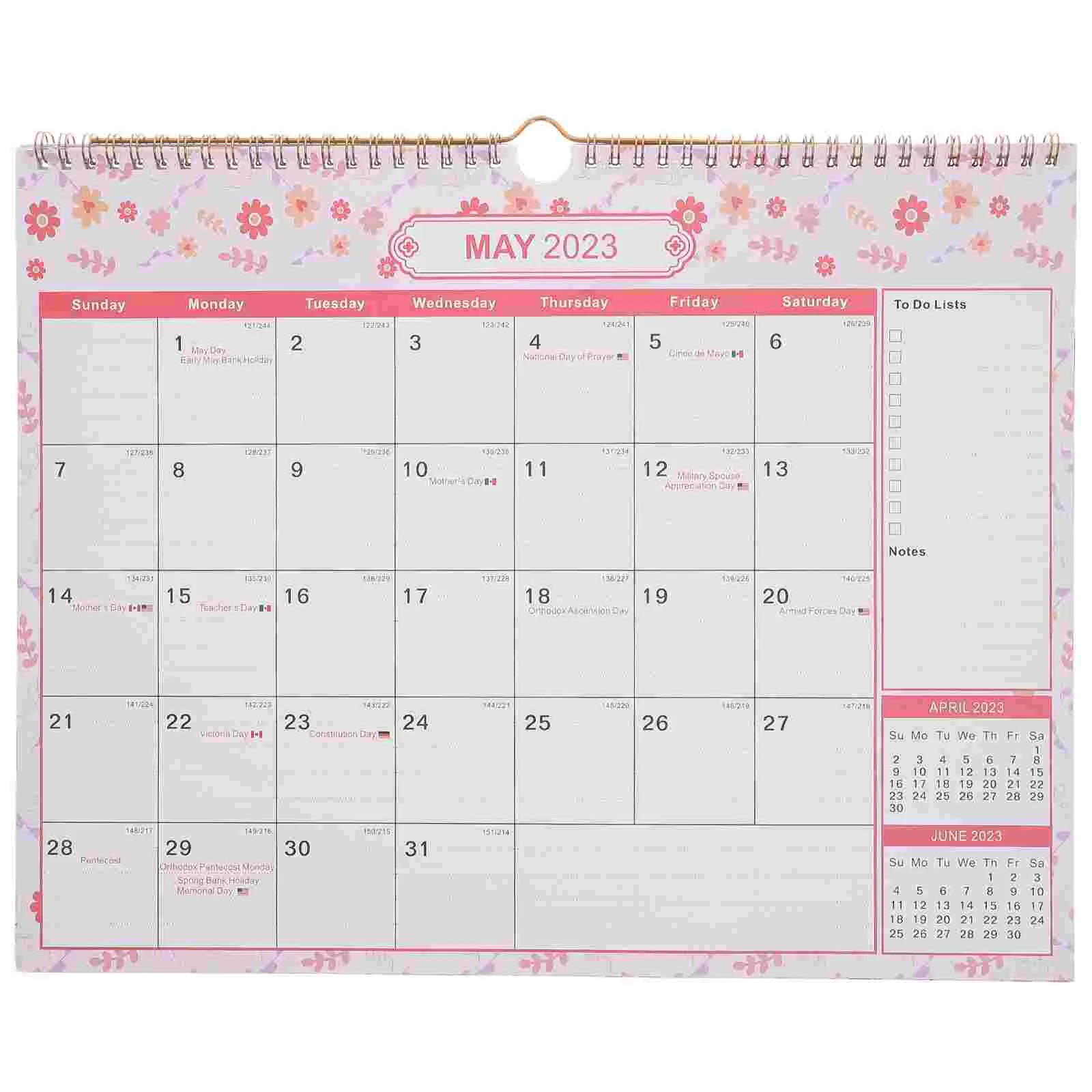 

Calendar Wall Monthly Hanging Planner Office Schedule Academic Paper Year Vertical Note Desk Planning Laminated