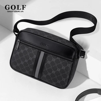 Borsa a tracolla da uomo da GOLF borse a tracolla in pelle per ipad borse a tracolla da uomo in stile Business retrò regalo di lusso per marito nero