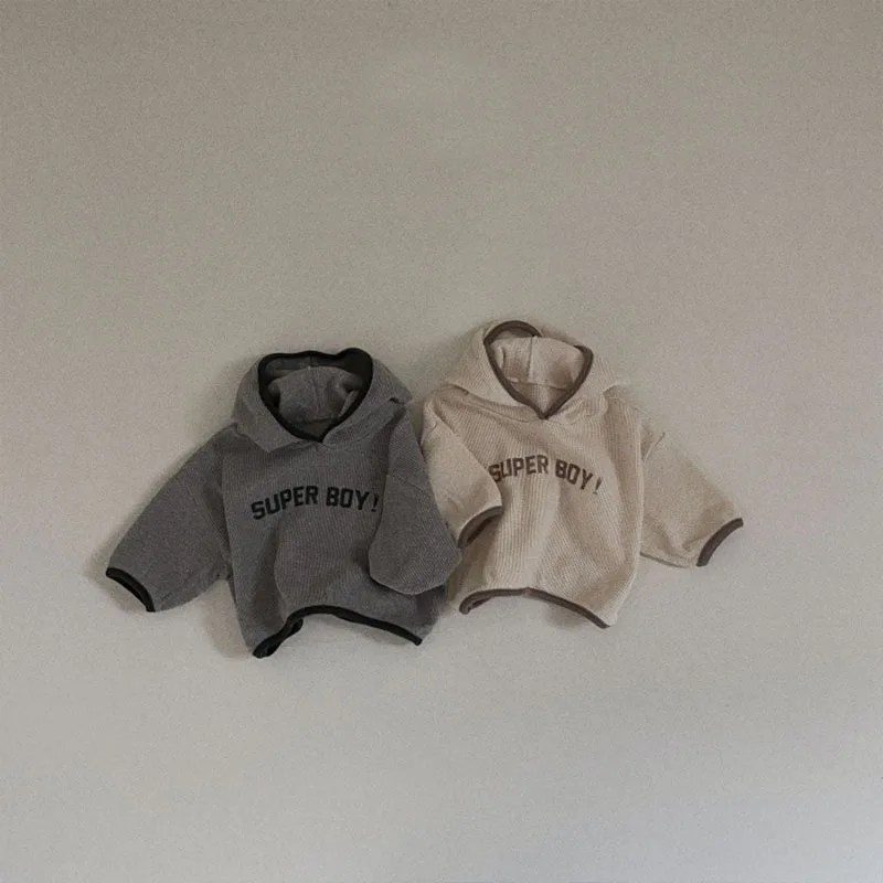 Children Sweatshirt Fashion Letter Print Baby Boy Long Sleeve Hoodie Cotton Children Casual Hooded Sweatshirt New Kids Clothes Spring Boys Tops