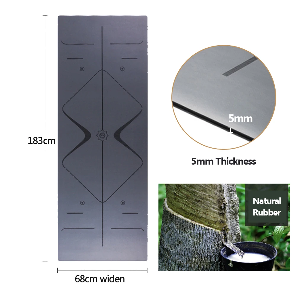 Rubber Antislip Yoga Mat Natural Rubber Yoga Mat Rubber Exercise