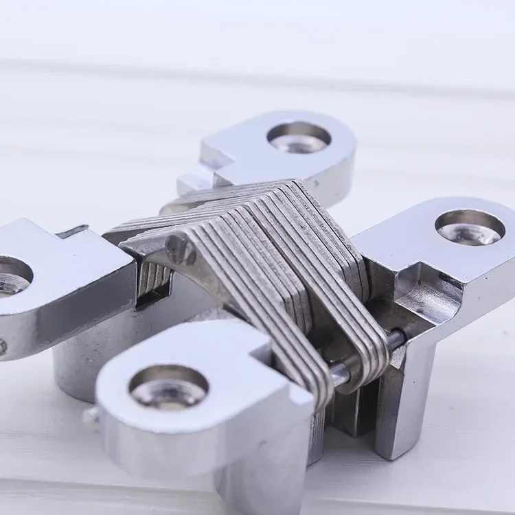 Hidden Hinges 8x42MM Invisible 180 Degree Material Nickel Color Folding Door Soss Hinge 1PCS stainless steel hinges door hinges
