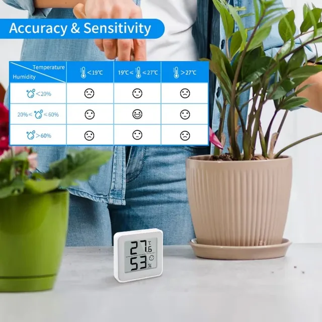 Electric Hygrometer Temperature Humidity Meter Accuracy Calibration LCD Temperature Sensor Indoor mini Thermometer 4