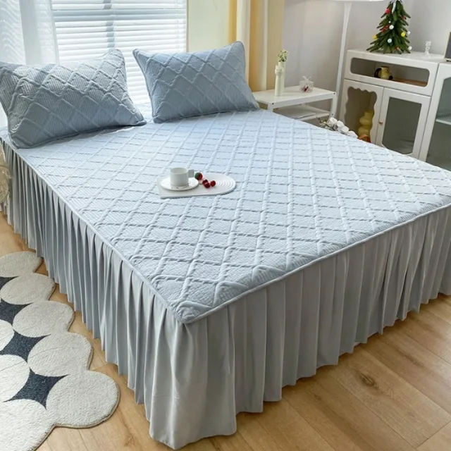 블루 침대 스커트: 침실에 편안함과 스타일 더하기