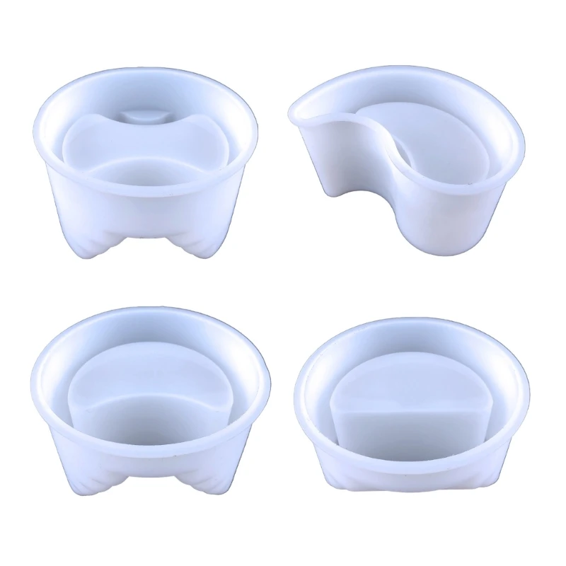 

Flower Pot Silicone Mold Concrete Cement Mold for DIY Pen Holder Home Decor