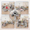 Kids Couch, 12PCS Modular Toddler Couch with 2 Triangular Cushions and 4 Arches, Fold Out Kids Couch for Playroom, Bedroom 5