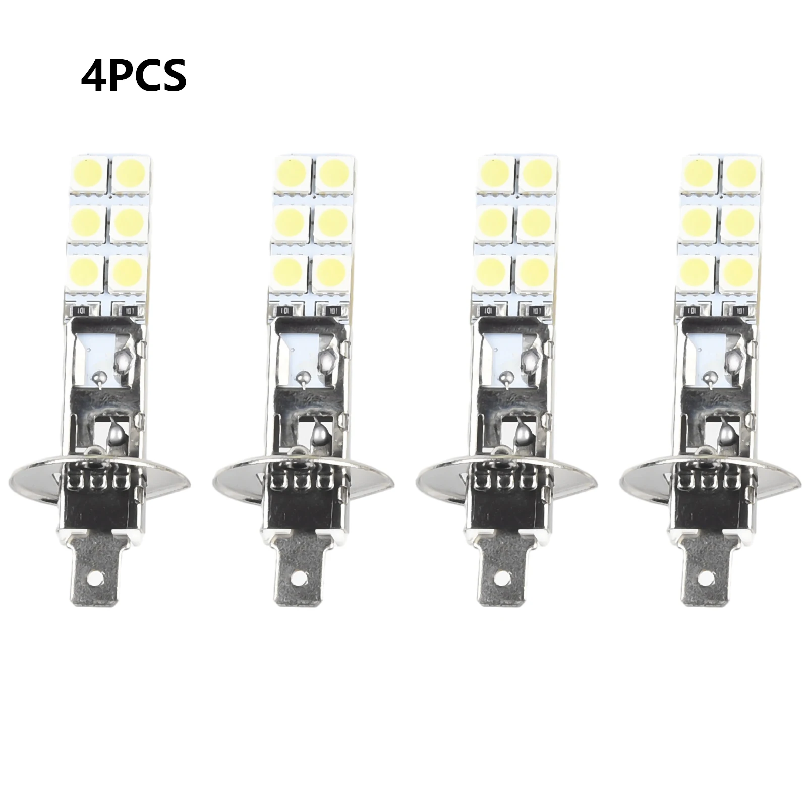 

5050 Fog Driving Light Lamp 4x 6000K Super White Accessories DC12V-24V H1 LED Headlight Bulbs Parts Replacement