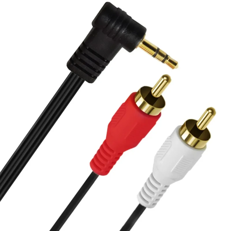 Aazon Basics - Cavo audio RCA da 2 aschio a 2 aschio, 10 etri, nero