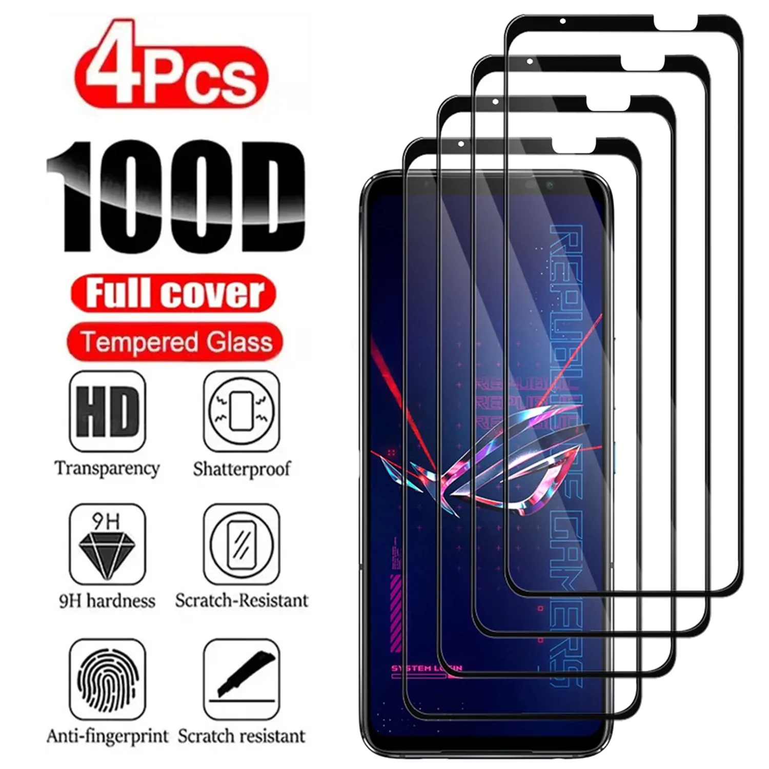 Vetro Temperato Per Asus Rog Phone 5/5Pro 5/5S/5S Pro 5 Ultimate 6/6 Pro/ 6D/ 6D Ultimate 7/7Ultimate Screen Protector Glass Film