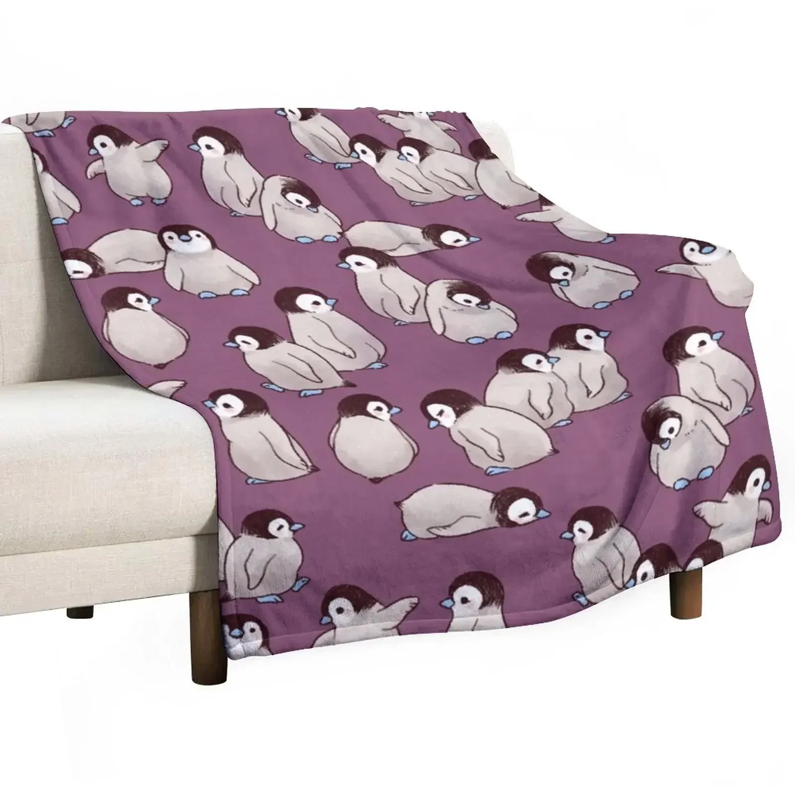 

Penguin pattern Throw Blanket Sofa Quilt Travel Blankets