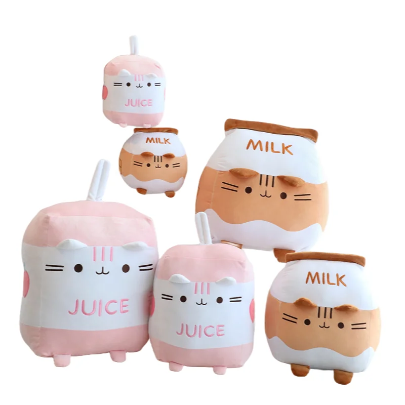 New Kawaii Creative Milk Fat Cat Soft Plush Toys Accompany Dolls Sofa Pillow Decoration Girls Kids Birthday Christmas Presents
