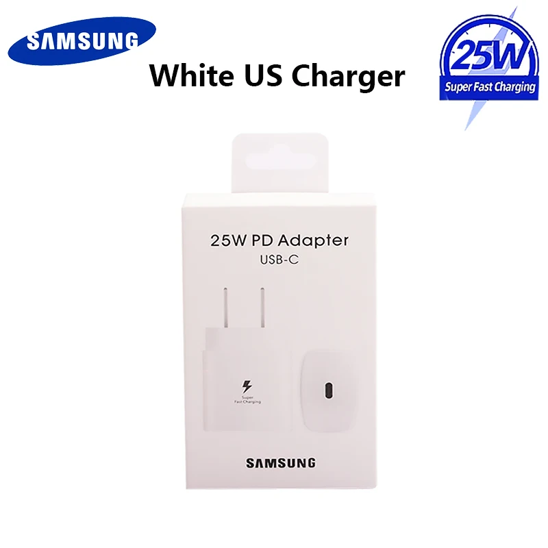 Samsung S22 S21 Note 20 10 A70 Super Fast Charger Cargador 25W EU Power Adapter For Galaxy Note20 S20 A90 A80 S10 5G TypeC Cable usb charger Chargers