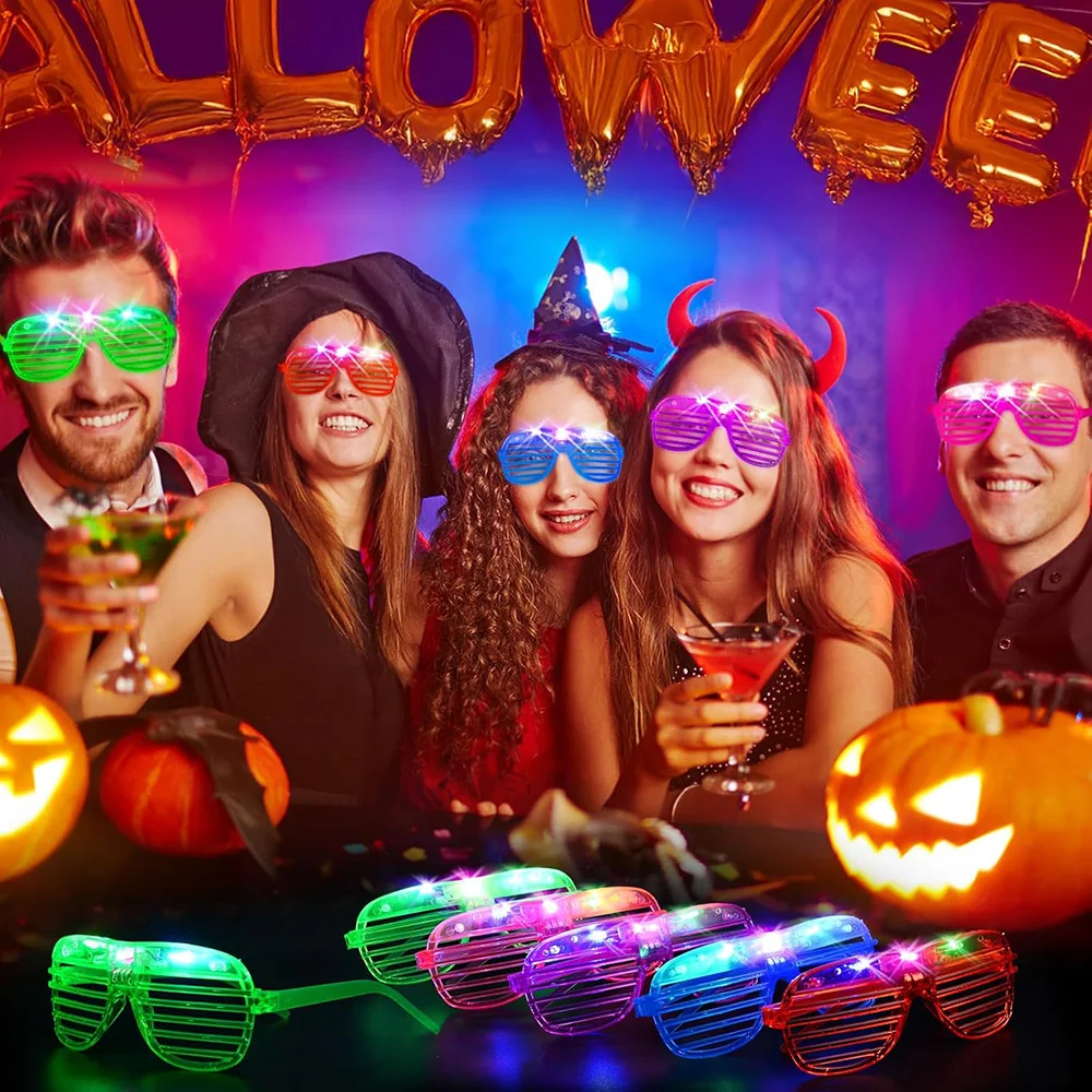 Party Glasses Cheap Neon Glasses LED Glasses Neon Colors Glow In