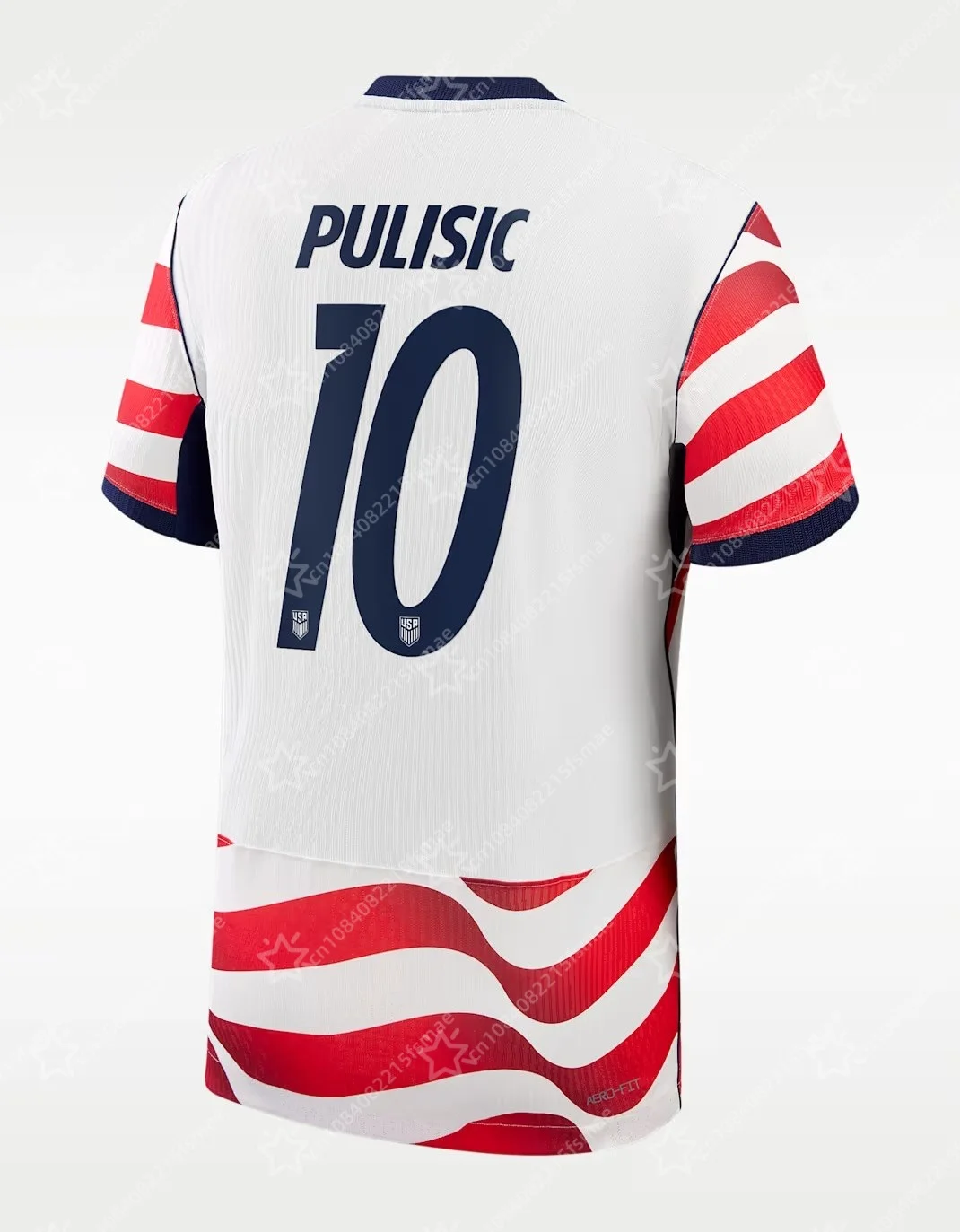 2026 미국 스타일 축구 유니폼 레드 화이트 스트라이프 풋볼 셔츠 스포츠웨어 트레이닝 유니폼 남성 아동 팀 팬 O넥 탑