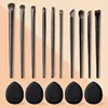 Soft Bristle Eyeshadow Brushes 10-piece Set Eye Makeup Smudge Undercover Eyeliner Blade Eye Detail Small Makeup Brushes 1