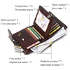 SCHLATUM Men Leather Wallet Fashion Short Zipper RFID Purses New Style Multifunction Credit Business Card Holder 4