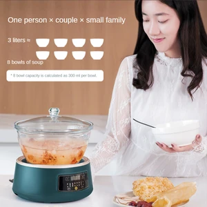 Household electric stew pot automatic reservation soup  slow cooker bird's nest dessert health glass porridge