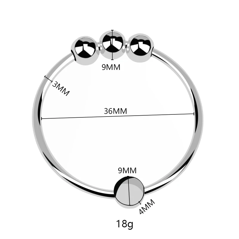 Stainless Steel Lock Set Man Metal Delay Ejaculation Small Large Ring Ball Stretcher Erection Male Sex Toy_voghion.com