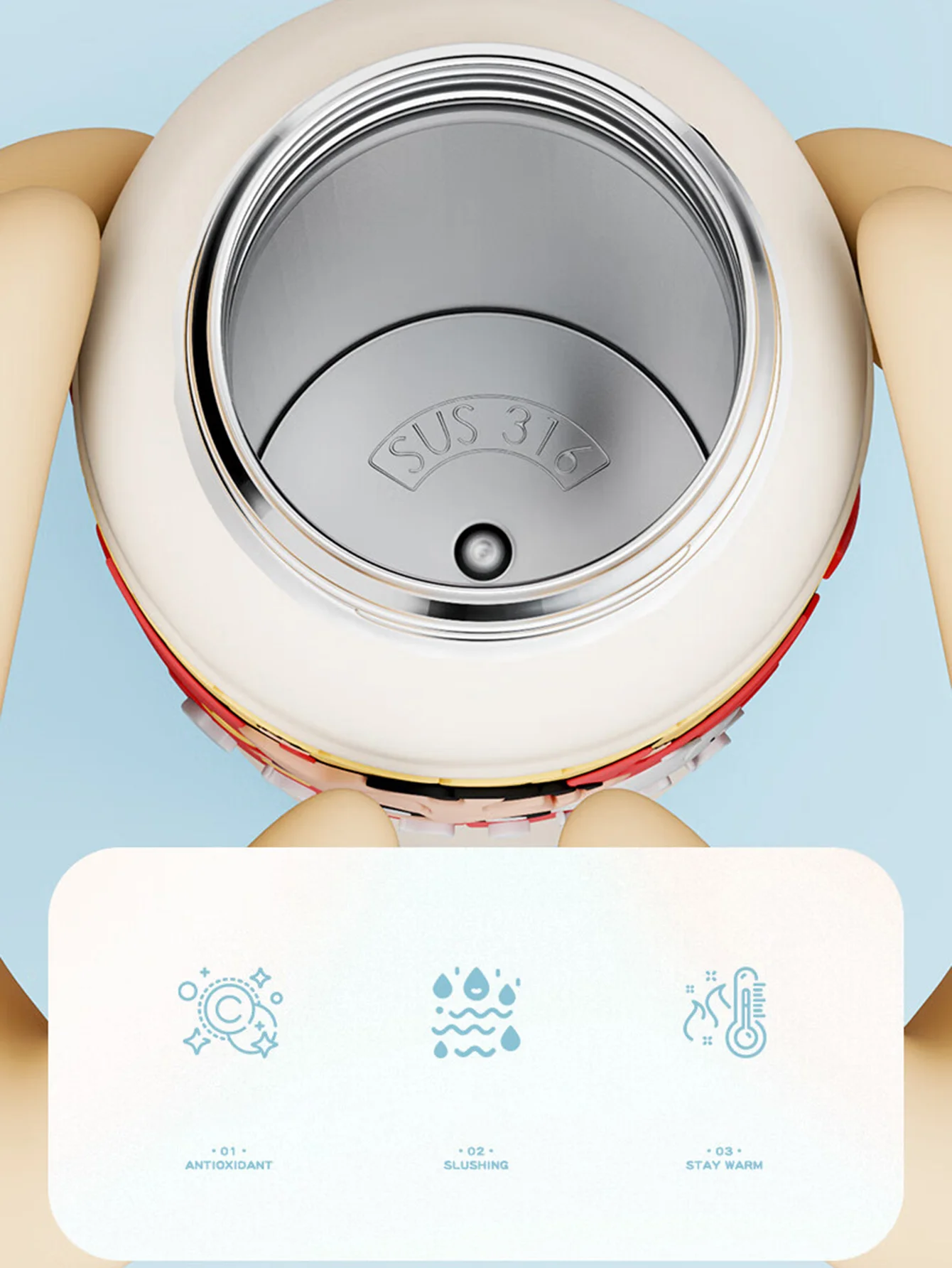 Crayon Shin-Chan Insulated Cup, Baby-Grade 316L Stainless Steel, Insulated Hot and Cold Water Bottle, Direct Drinking Straw Cup, Dual-Use Children's School Water Bottle, High-Value New Model