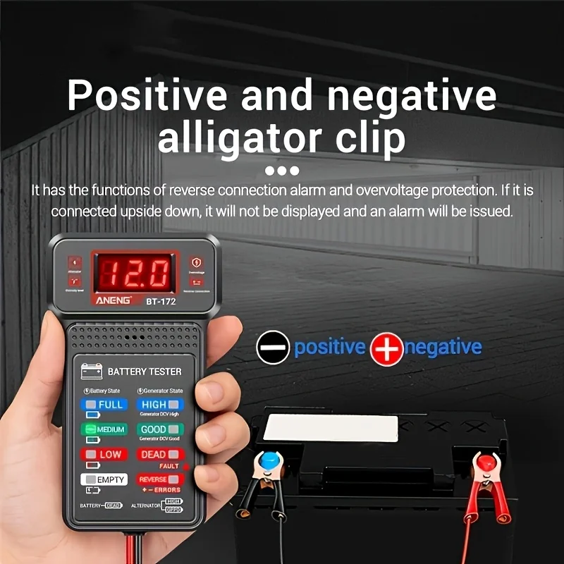 Smart Car Battery Tester, Suitable for Home Self-Checking Repair Shops,...