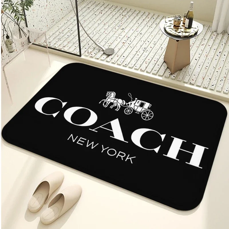 

Welcome Mat C-Coach Balcony Non Slip Carpet for Kitchen Entrance Door Doormat Super Absorbent Bathroom Rug Room Mats Foot Bath