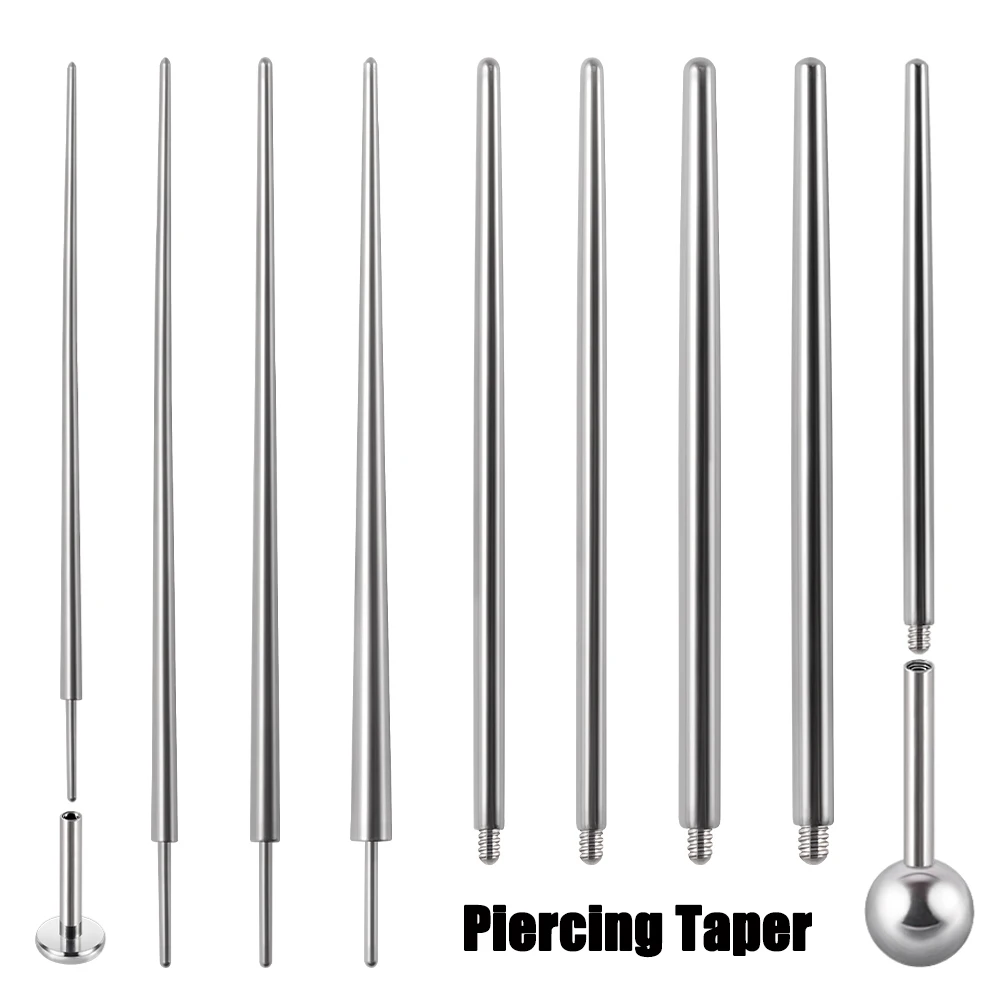 Surgical Steel 14/16/18G Insertion Pin Taper for Threadless Jewelry