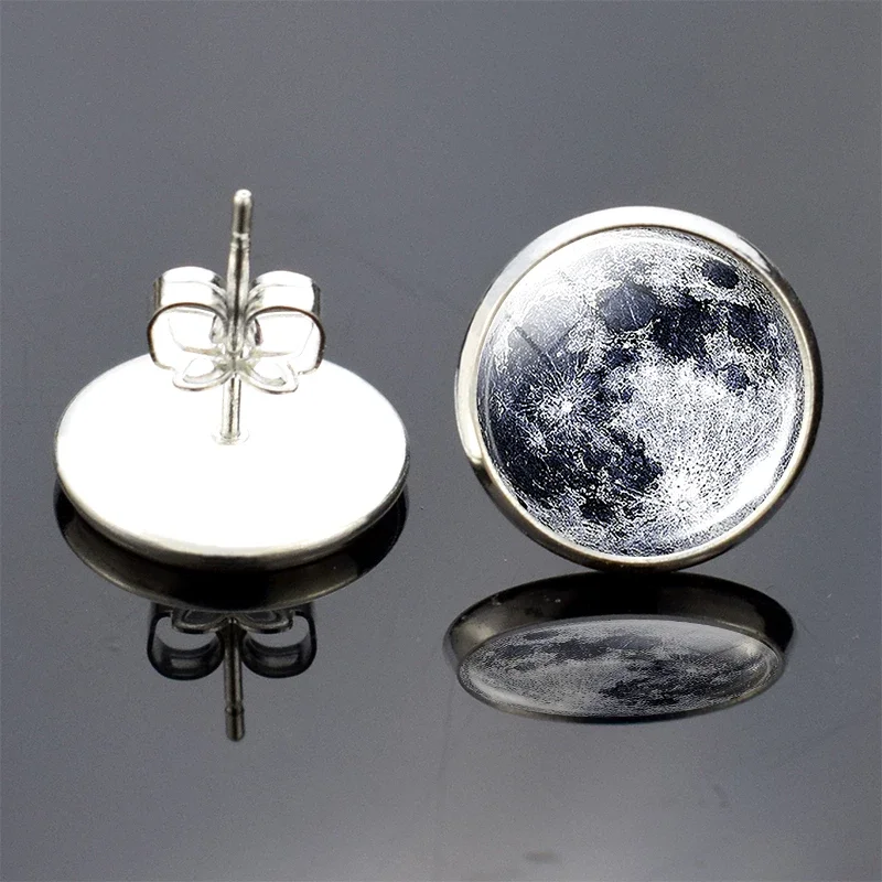 Orecchini a cerchio stella luna sole Orecchini lunghi in