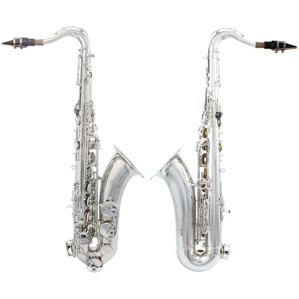 Description Picture 3 of itemSLADE Tenor Saxophone Bb Brass Body Sax Professional Saxfone Woodwind Instrument with Case Reeds Gloves Parts & Accessories
