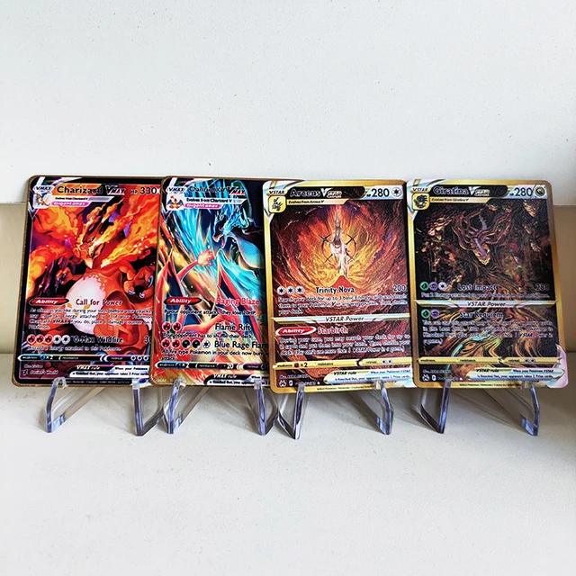 Pokemon Iron Metal Card Letters Golden Pikachu Eevee Charizard