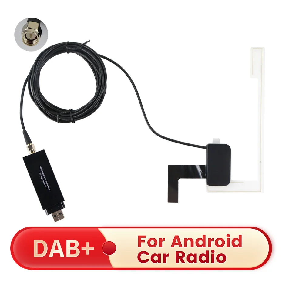 DAB + Antenna with USB Adapter Receiver Android Car Stereo Player Car GPS Receiver DAB+ Signal For Universal