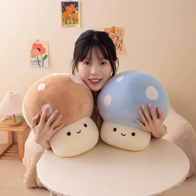 Colorful Mushroom Plush Toy Pillow Cushion