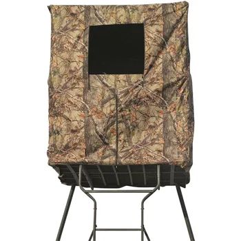 Elevated Deer Hunting Blind, Camo Tent for Tower Stand, 2 Person, Universal，SCENT CONTROL,WEATHER-RESISTANT 1
