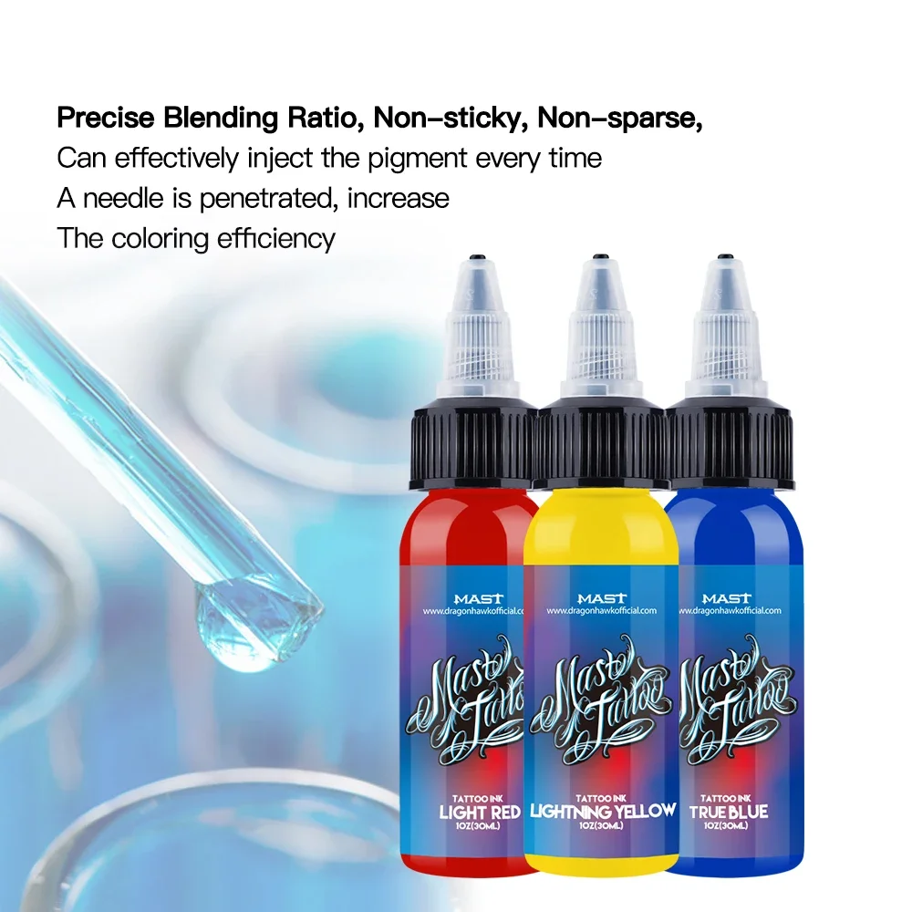 Mast Color Artist Ink For Tattoo and Permanent Makeup Bottles Ink Multicolored Tattoo Inks Pigment 1OZ 30ML