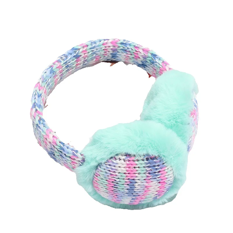 LazyZoom Ohrenschützer Island Plüsch Gestrickte Abdeckungen Winter Warme Schutz Taschen Unisex Radfahren Frostschutz Faltbare Ohrwärmer_voghion.com