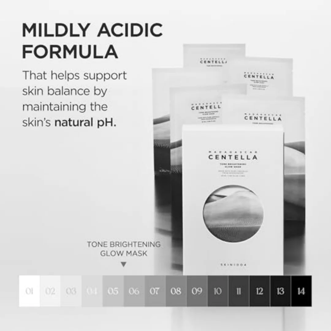 Centella Radiance & Hydration Glow Mask Set - Brightening Face Masks for Dull Skin & Dark Spots