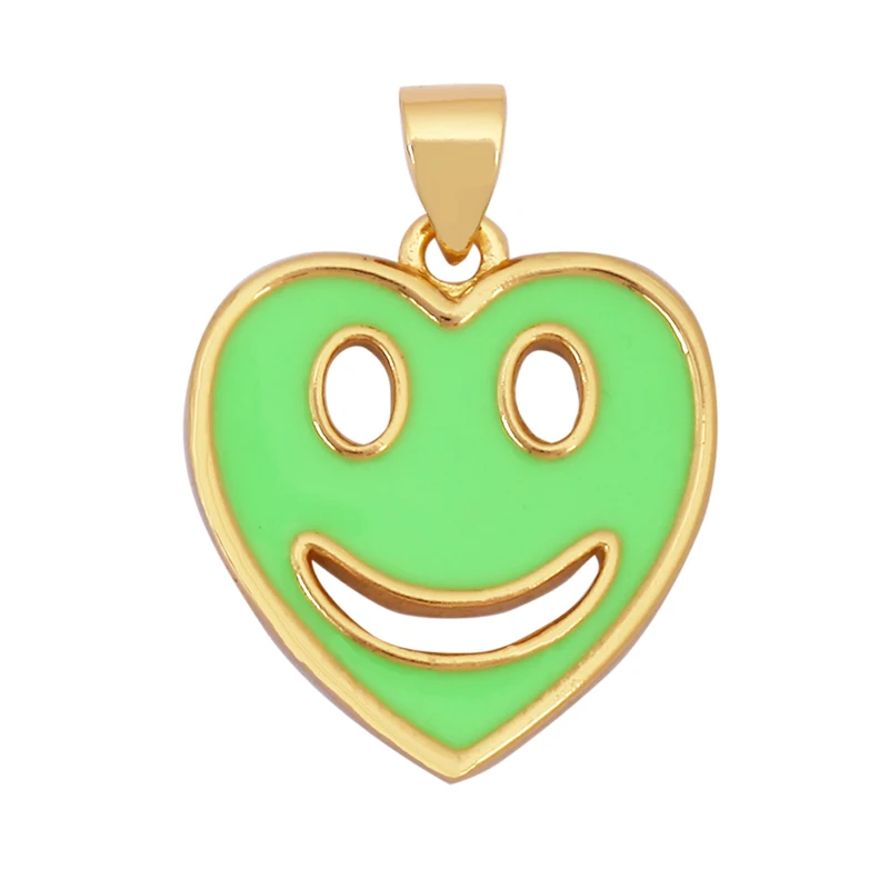New Style Number Eleven Happy Face Round Charm Pendant,Fashion