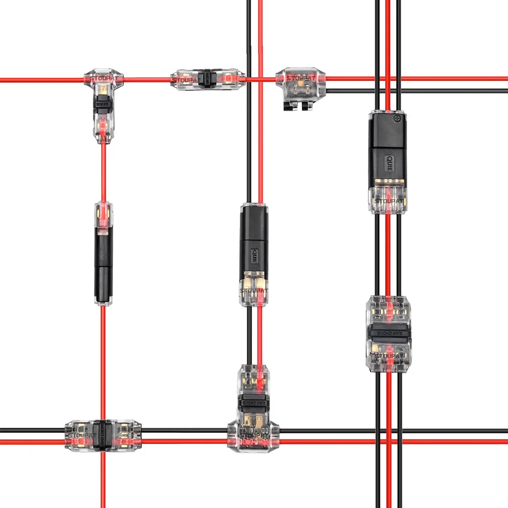 Cable Terminal Electric Wire Connector Clamp Block Quick Splice Scotch Lock Crimp For LED Car Wiring Joint Kit Tool Accessories wire connectors