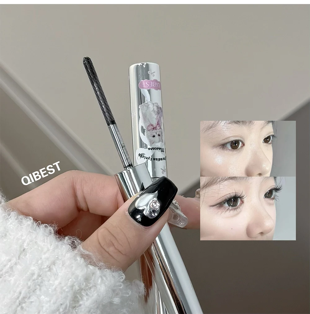 Waterproof Lengthening Mascara For Silky Long Lasting Black Lashes_voghion.com