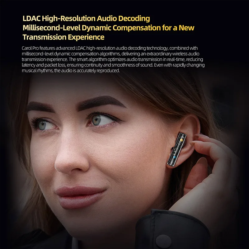 KZ Carol Pro TWS Bluetooth 5.4 Earphone 6 MIC Active Noise Canceling True Wireless waterproof in-Ear Earbud 4