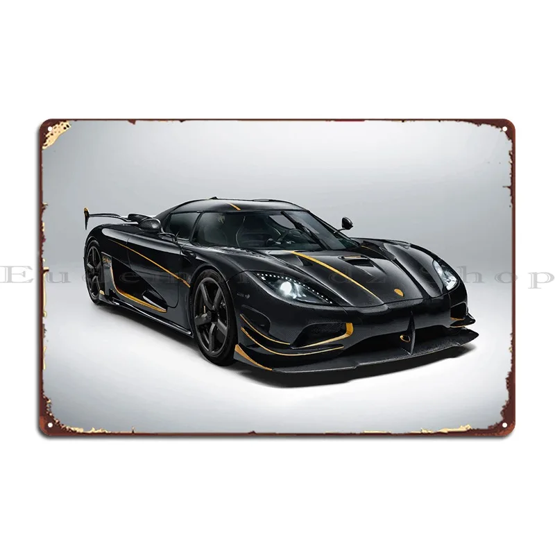 Koenigsegg Agera Targa In Metallo Pub Murale Pub Garage Custom Cinema Tin Sign Poster