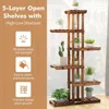 7 Tier Plant Stand Indoor, Bonsai Display Shelf, Wood Plant Holder 4