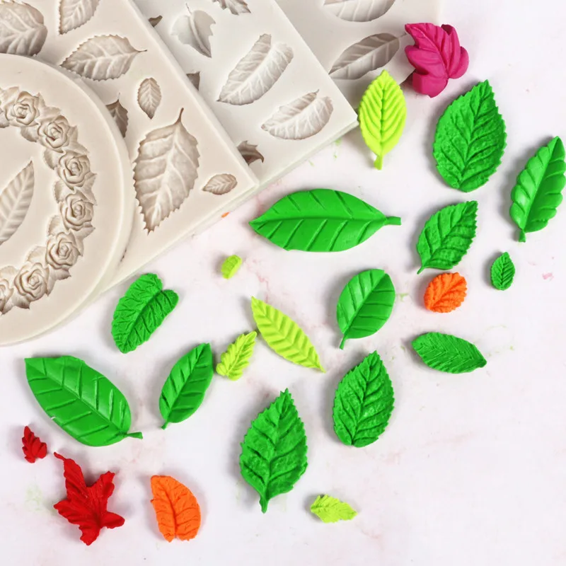 3D sugarcraft resin clay homemade bakeware silicone mold maple leaf cake decorating tools chocolate baking mould silicone mold cake decorating tools