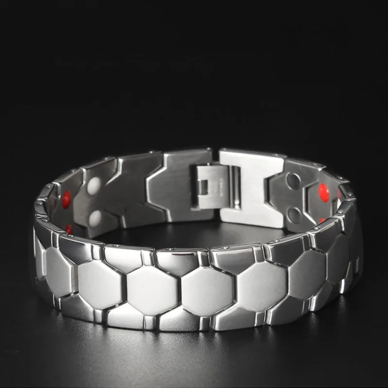 Energy Bangle Healthy Magnetic Bracelet Fashion Geometric Jewelry Men Personality Accessories Removable Promote Metabolism